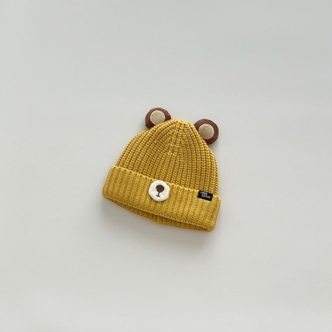 Mũ len gấu tai tròn