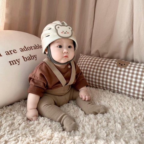 Mũ bảo hiểm tập bò, đi cho bé