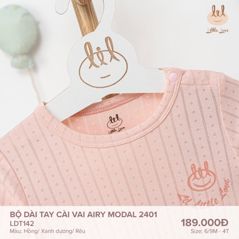 Bộ dài tay cài vai AIRY MODAL Little Love Lil