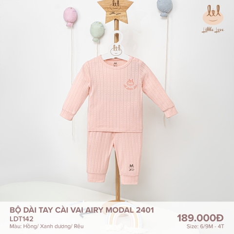 Bộ dài tay cài vai AIRY MODAL Little Love Lil