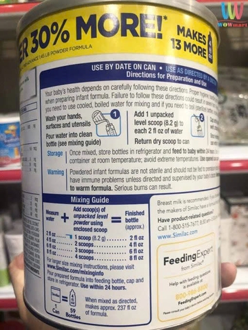 Sữa bột Similac Pro - Advance Non HMO - GMO cho bé từ 0 - 12 tháng 964g (Hộp nhựa)