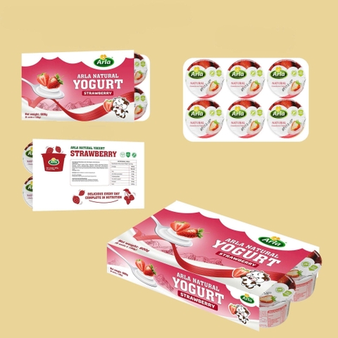 Sữa chua nguội Arla vỉ 6 hộp x 100gr (1 tuổi+)