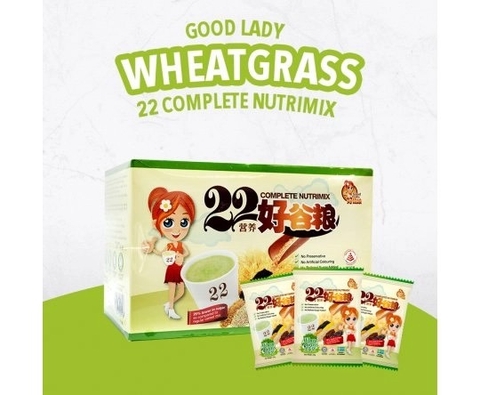 Ngũ cốc dinh dưỡng 22 Complete Nutrimix - Wheat Grass (Mầm lúa mì) 250g - Hộp Giấy