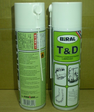 Dầu xịt bôi trơn Biral T&D 500 ML