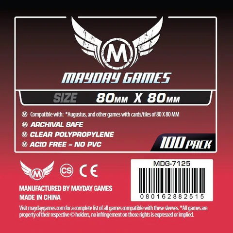 Sleeve Mayday thường - 80x80(100) - med square