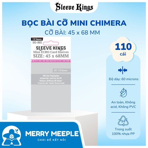 Sleeve Kings - Mini Euro  - 45 x 68 mm - 110 sleeve/pack