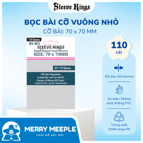 Sleeve Kings - Small Square - 70 x 70 mm - 110 sleeve/pack