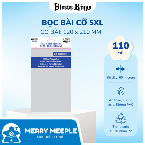 Sleeve Kings - 5XL - 120 x 210 mm - 110 sleeve/pack