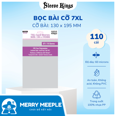Sleeve Kings - 7XL - 130 x 195 mm - 110 sleeve/pack