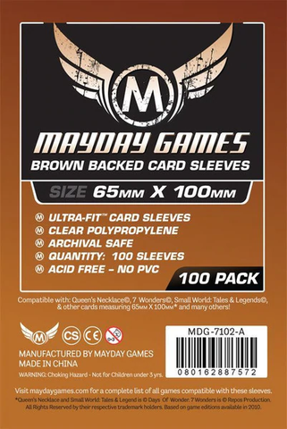 Sleeve Mayday thường - 65x100(100) - lưng nâu