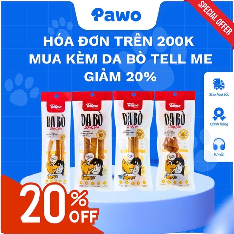 [HOT] Deal Chồng Deal: Sắm Đồ Cho Boss - Nhận Ngay Ưu Đãi Giảm 20% Xương Gặm Tell Me