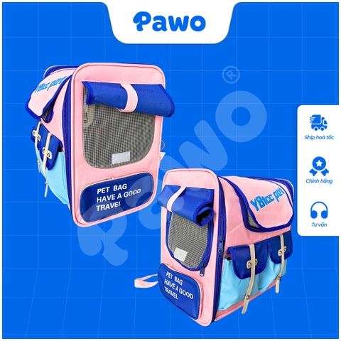 Balo 2 túi khoá cho chó mèo PAWO