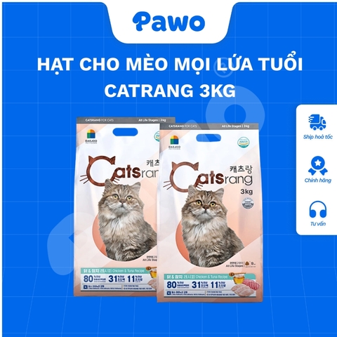 Thức ăn hạt cho mèo mọi lứa tuổi CATRANG 3kg | Hàng chính hãng