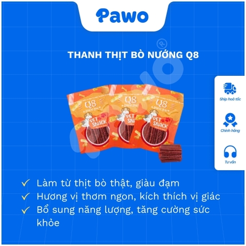 Thanh thịt bò nướng Q8 - PAWO