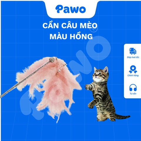Đồ chơi cần câu mèo lông vũ - PAWO