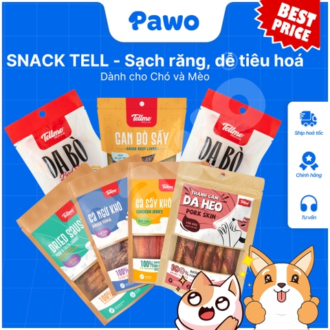 SNACK TELLME- Sạch răng, dễ tiêu hoá Dành cho Chó | PAWO