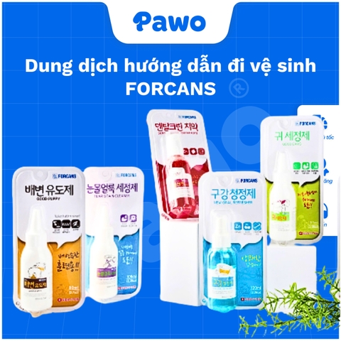 Dung dịch hướng dẫn đi vệ sinh FORCANS | PAWO
