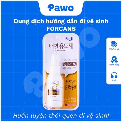 Dung dịch hướng dẫn đi vệ sinh FORCANS | PAWO