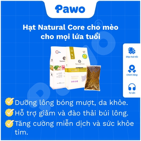 Hạt Natural Core cho mèo mọi lứa tuổi | PAWO