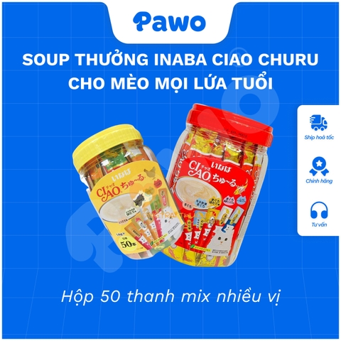 Soup thưởng INABA CIAO churu cho mèo | PAWO