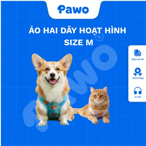 Áo hai dây hoạt hình thú cưng - PAWO