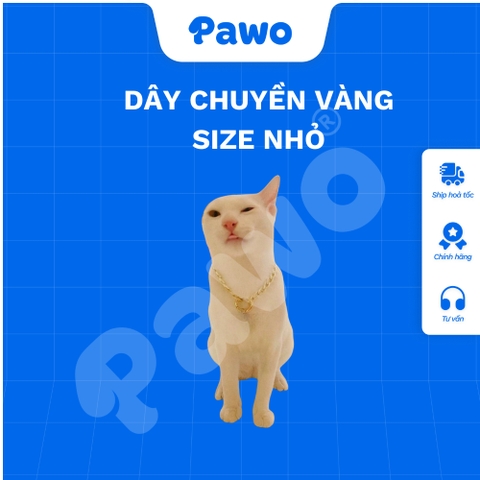 Dây chuyền vàng cho thú cưng nhiều size - PAWO