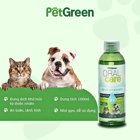 SPVS - Uống khử mùi và bảo vệ răng miệng Pet Green