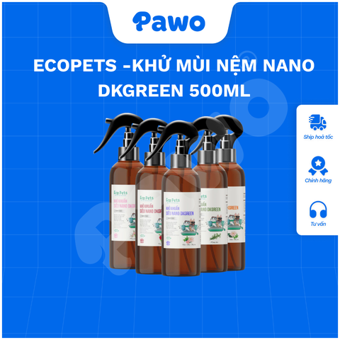 SPVS - Eco Pets - Xịt khuẩn siêu Nano DKGREEN - 500ml | PAWO