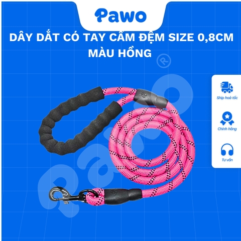 Dây Dắt Có Tay Cầm Đệm Size 0,8cm PAWO