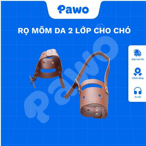 Rọ mõm da 2 lớp mềm cho chó - PAWO