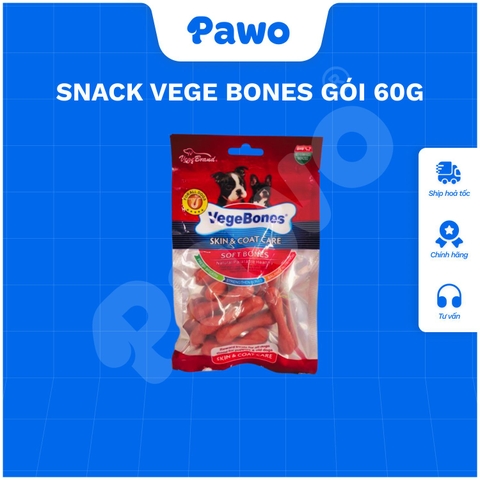 Snack Vege Bones gói 60g | PAWO