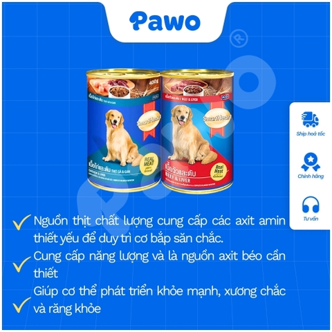 Pate cho chó Smartheart 400g PAWO