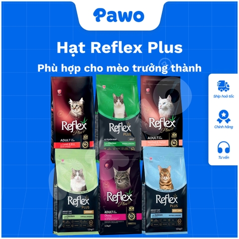 Hạt reflex plus adult 1,5kg dành cho mèo PAWO