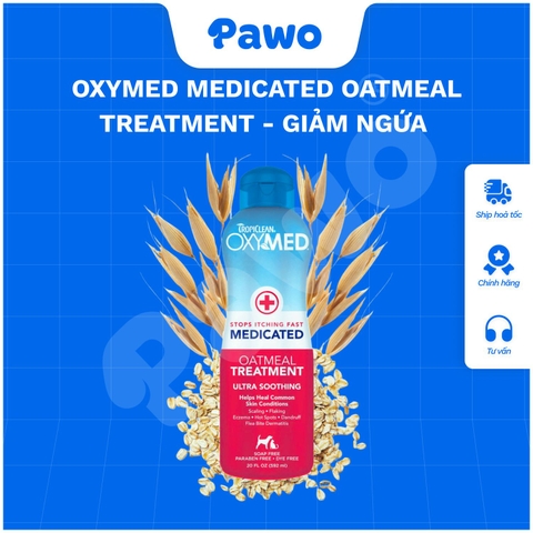 Oxymed medicated oatmeal treatment - Đặc trị giảm ngứa | PAWO