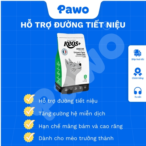 Hạt Keos+ cho mèo loại bỏ búi lông và hỗ trợ tiết niệu PAWO