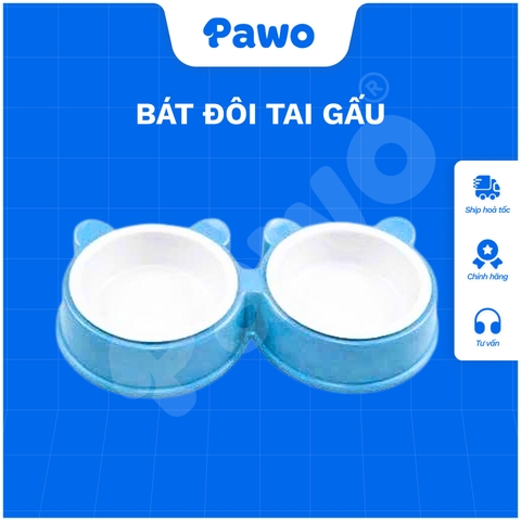 Bát đôi tai gấu chén nhựa | PAWO