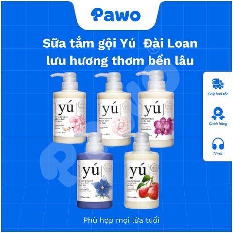 SPVS - Sữa Tắm YÚ Thơm Lâu, Khử Mùi Cho Chó Mèo 400ml PAWO
