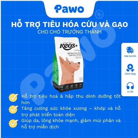 Hạt Keos+ Cho Chó Trưởng Thành Hỗ Trợ Tiêu Hóa PAWO