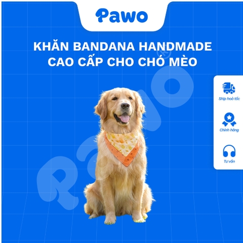 Khăn bandana handmade cao cấp cho thú cưng - PAWO