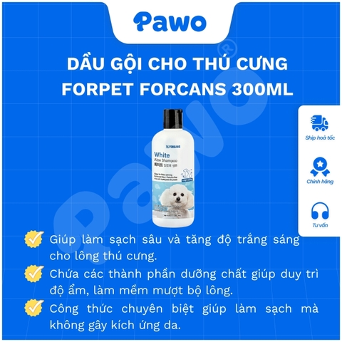 Sữa tắm Forcans từ thiên nhiên cho chó mèo 300ml - PAWO