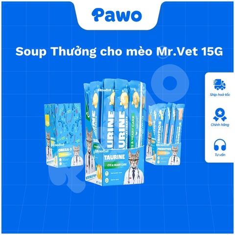Súp Thưởng Cho Mèo Mr.Vet 15g PAWO
