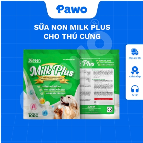 Sữa MILK PLUS bổ sung vitamin, khoáng chất cho thú cưng 100g - PAWO