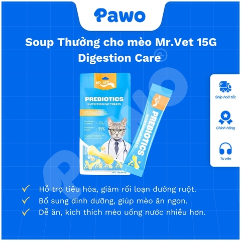 Súp Thưởng Cho Mèo Mr.Vet 15g PAWO