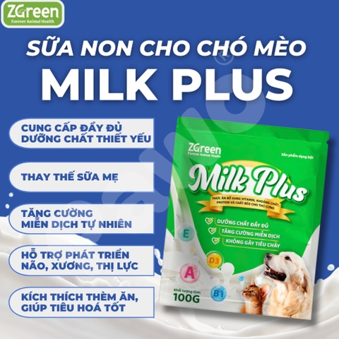 Sữa MILK PLUS bổ sung vitamin, khoáng chất cho thú cưng 100g - PAWO
