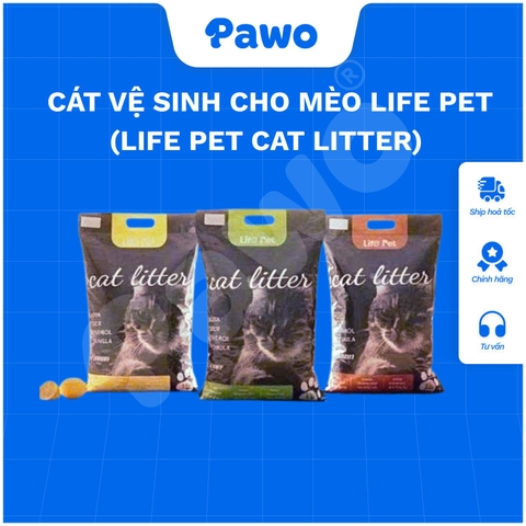 Cát Vệ Sinh Cho Mèo Life Pet (Life Pet Cat Litter) | PAWO