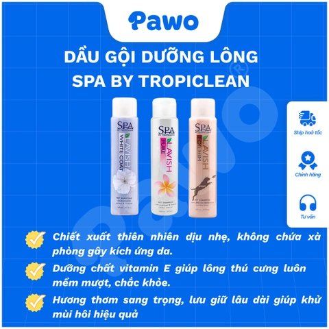 Sữa tắm Spa Shampoo 16z an toàn lành tính cho chó mèo PAWO