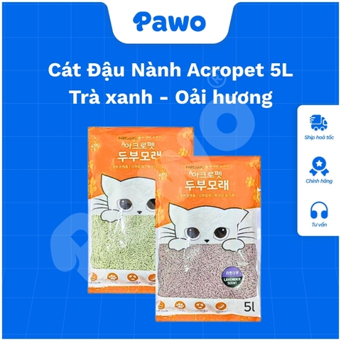 Cát vệ sinh đậu nành AcroPet 5L | PAWO