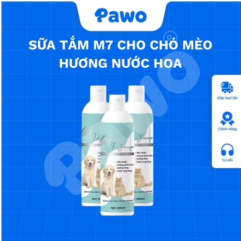 Sữa tắm M7 hương nước hoa dành cho chó mèo PAWO
