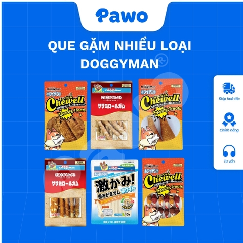 Snack Và Que Gặm Doggyman  Da Bò, Gà Nhiều Loại PAWO