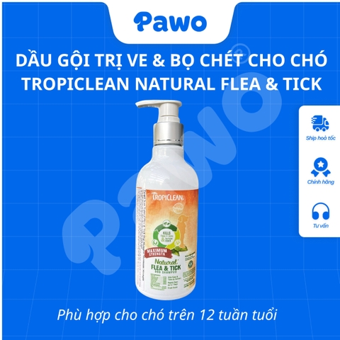 Flea and Tick shampoo Maximum Strength 300ml - Dầu gội trị ve, bọ chét
